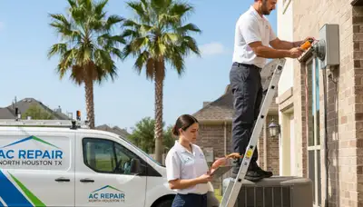 Professional AC repair service in Houston TX by certified HVAC technicians