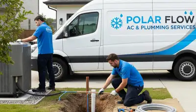 Houston plumber fixing water heater leak for residential plumbing service by Five Star Cooling